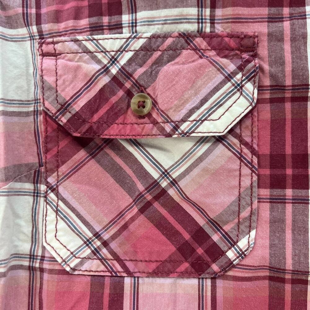 Carhartt Women's Button Up Shirt Size XL Plaid 3/4 Sleeve 101596 - Picture 4 of 12
